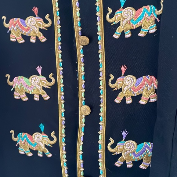 NWOT Bob Mackie women’s embroidery jacket - Picture 5 of 11